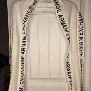 Armani Exchange White Logo Shrug
